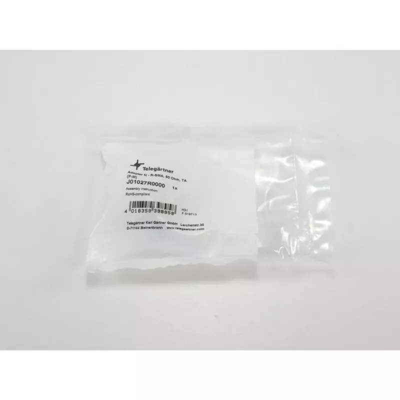 Telegärtner Adaptador coaxial N hembra a SMA inverso macho J01027R0000