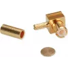 Telegärtner Conector macho MCX en ángulo crimp para RG-178 B/U, dorado, pack de 5 (J01270A0201)