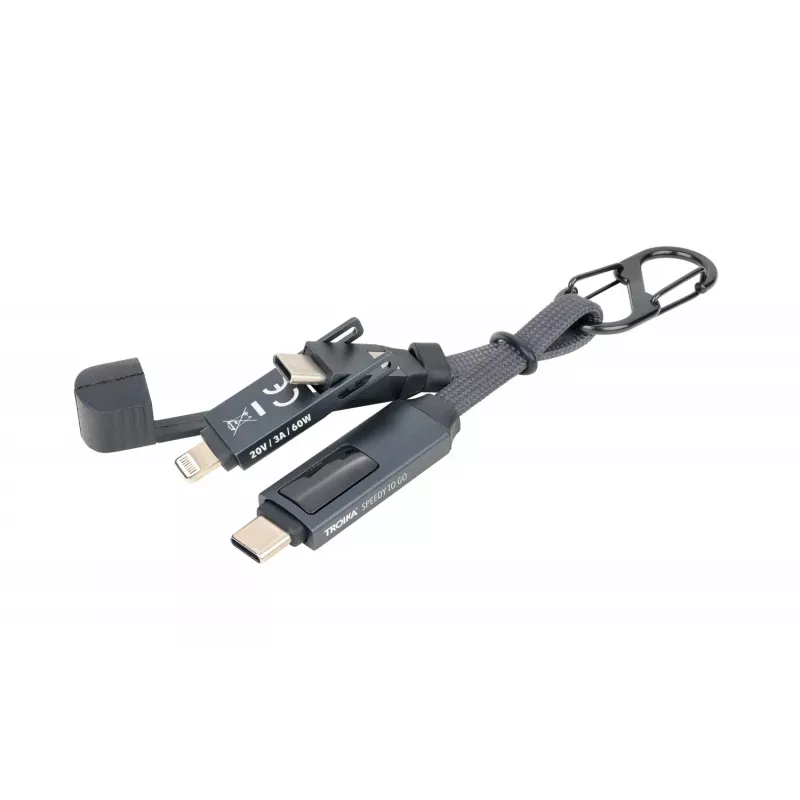 TROIKA SPEEDY TO GO Llavero con ficha para carrito de compra - titanio CBL60/TI