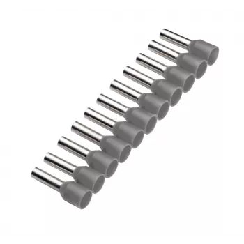 Cimco 187501 Terminal tubular 0,75 mm² parcialmente aislado gris 500 uds.