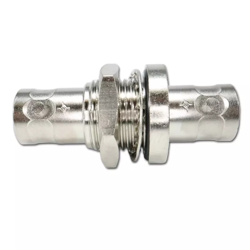 Telegärtner J01004A1233Z Adaptador conector macho BNC a conector hembra BNC, 75 ohmios, negro