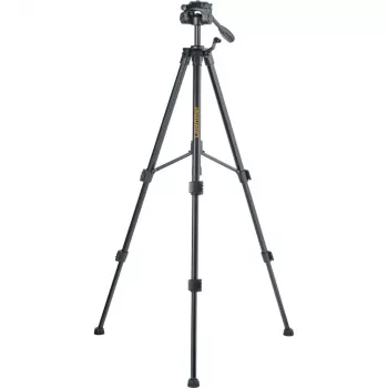 Laserliner FixPod Trípode de 155 cm, altura de trabajo máxima 155 cm, aluminio, negro 090.132E