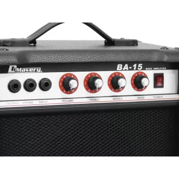 DIMAVERY BA-15 15W Amplificador combo para bajo Negro 26363005