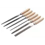 Cimco Set de limas de precisión 206750, 6 piezas, 160 mm, picado 2, DIN 7283