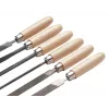 Cimco Set de limas de precisión 206750, 6 piezas, 160 mm, picado 2, DIN 7283