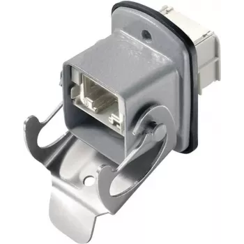 Telegärtner STX V5 Set de brida RJ45 variante 5 acoplador, montaje en panel 8P8C, aluminio J80020A0007