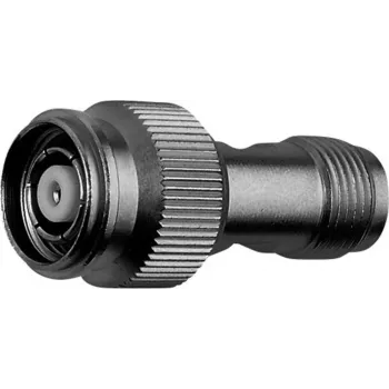 Telegärtner Adaptador coaxial de conector hembra TNC a conector macho TNC Reverse, 50 ohmios, latón niquelado, contacto dorado J01014R0001