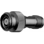 Telegärtner Adaptador coaxial de conector hembra TNC a conector macho TNC Reverse, 50 ohmios, latón niquelado, contacto dorado J01014R0001