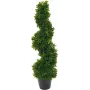 EUROPALMS Árbol en espiral planta artificial, 61cm, verde, maceta negra 82600009
