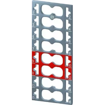 Siemens SIMATIC ET 200SP Etiquetas de codificación por colores - 12x gris, 4x rojo (6ES71936CP032MA0)
