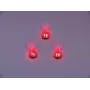 EUROPALMS Vaso de chupito LED 2cl con juego de dados, rojo, 3 piezas 83309050