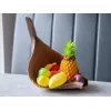 EUROPALMS Mix de frutas artificiales en bolsa de malla, 12 piezas, polietileno, multicolor, decorativo 83309211