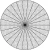 EUROPALMS Red decorativa, circular, 1200 cm, blanca 83312207
