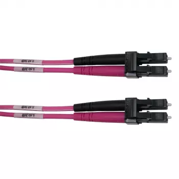 Telegärtner cable de fibra óptica LC a LC multimodo OM4, 5 m, violeta