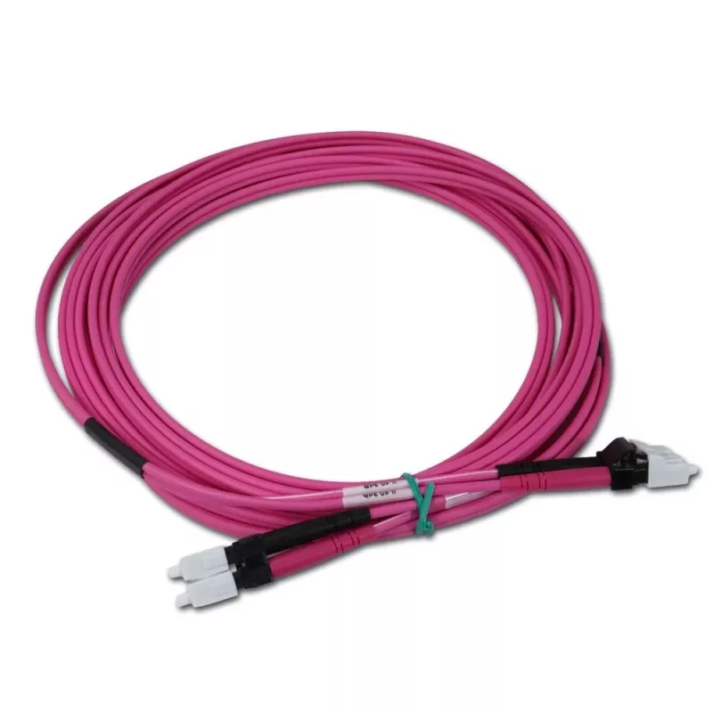 Telegärtner cable de fibra óptica LC a LC multimodo OM4, 5 m, violeta