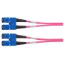 Telegärtner cable de fibra óptica SC/SC OM4 dúplex, 2 m, violeta L00881A0028