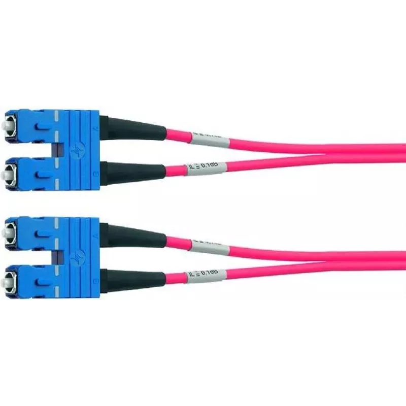 Telegärtner cable de fibra óptica SC/SC OM4 dúplex, 2 m, violeta L00881A0028