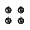 EUROPALMS set de bolas decorativas 10 cm, negro, 4 uds. 83501263