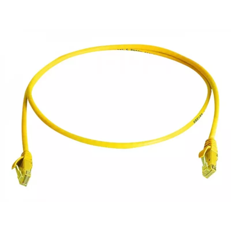 Telegärtner L00000A0294 cable de red Cat6 U/UTP RJ45, 0,5 m, amarillo