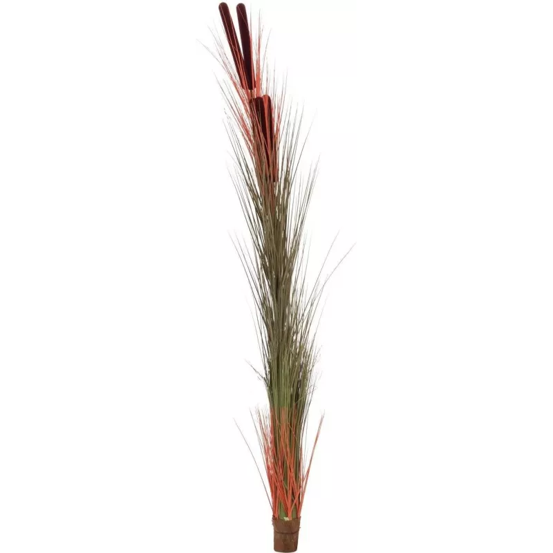 EUROPALMS hierba de caña artificial con espigas, marrón claro, 152 cm 82505856