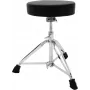 DIMAVERY DT-80 taburete de batería, asiento redondo, altura ajustable 480-600 mm, trípode doblemente reforzado, negro 26031100
