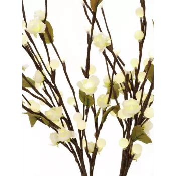 EUROPALMS Arco de camelias con LED, blanco, 50 cm 83330310