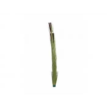 EUROPALMS Hierba de caña artificial con espigas, verde claro, 152 cm 82505855