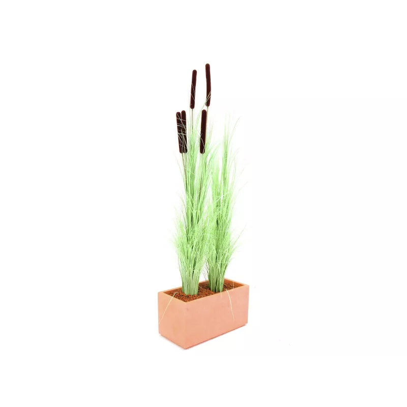 EUROPALMS Hierba de caña artificial con espigas, verde claro, 152 cm 82505855