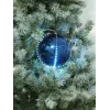 EUROPALMS Bola de nieve LED 8 cm, azul oscuro, pack de 5 83501239