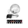 EUROPALMS Bola de nieve LED 15 cm, Ice Blue 83501241
