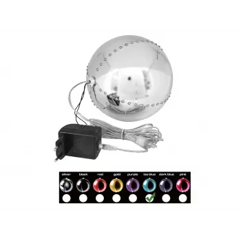 EUROPALMS Bola de nieve LED 15 cm, Ice Blue 83501241