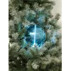 EUROPALMS Bola de nieve LED 15 cm, Ice Blue 83501241