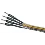 DIMAVERY Cable para instrumentos 3 m negro/plata conectores jack TS niquelados 26300051