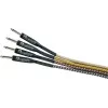 DIMAVERY Cable para instrumentos 3 m negro/plata conectores jack TS niquelados 26300051