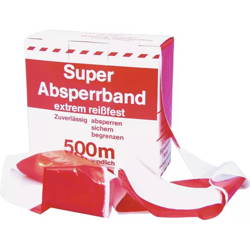 ZUBEHÖR Cinta de balizamiento rojo/blanco 500 m x 75 mm (3000596K)