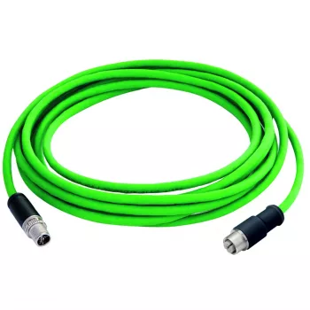 TELEGÄRTNER L82005A0000 Cable de fibra óptica LC-Duplex a LC-Duplex OM3 multimodo, 10 m, aqua, LSZH 100017385