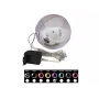 EUROPALMS Bola de nieve LED 15 cm, lila 83501248