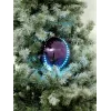 EUROPALMS Bola de nieve LED 15 cm, lila 83501248