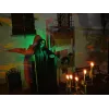 EUROPALMS Figura reptante de Halloween 140 cm con ojos LED rojos, activada por sensor, sonidos espeluznantes, atrezzo animatrónico para interior 83314590