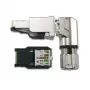 Telegärtner MFP8-4x90 Conector RJ45 Cat.6A montable en campo, T568A, apantallado, multiángulo J00026A4004