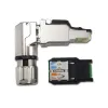 Telegärtner MFP8-4x90 Conector RJ45 Cat.6A montable en campo, T568A, apantallado, multiángulo J00026A4004