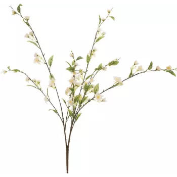 EUROPALMS Rama artificial de flor de cerezo, blanca, 60 cm 82530565