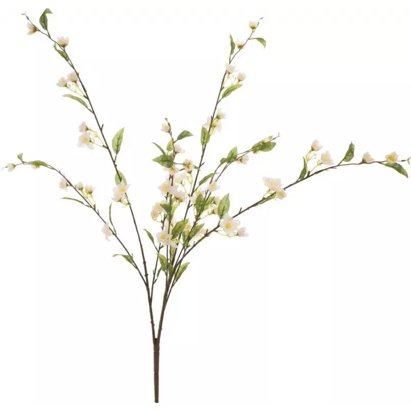 EUROPALMS Rama artificial de flor de cerezo, blanca, 60 cm 82530565