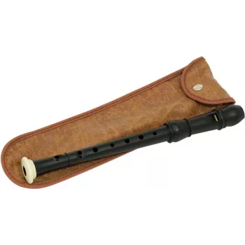 DIMAVERY flauta dulce piccolo, plástico, negra 26500400