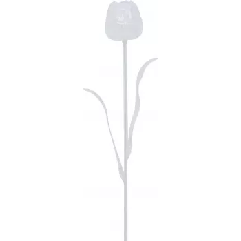 EUROPALMS Crystal Tulip flor artificial, transparente, 61 cm, pack de 12 82600206