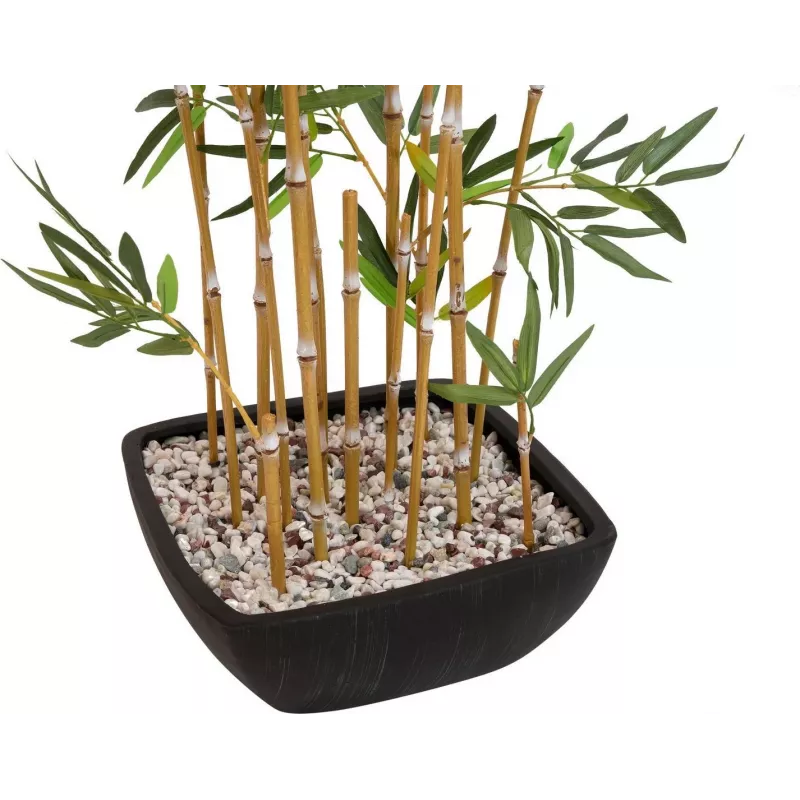 EUROPALMS bambú artificial en cuenco decorativo, 150 cm 82509262
