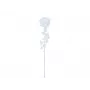 EUROPALMS Crystal Rose flor artificial, transparente, 81 cm, pack de 12 pack ahorro 82600210
