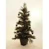 EUROPALMS bola decorativa 7 cm, negra, pack de 6 (83501253)
