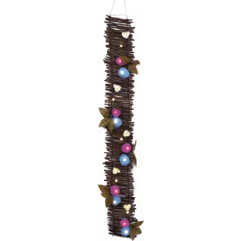 EUROPALMS guirnalda de rosas con LED, 120 cm, blanca 83330320