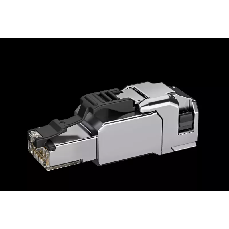 TELEGÄRTNER 100040203 módulo keystone RJ45 Cat.6A blindado IDC sin herramientas